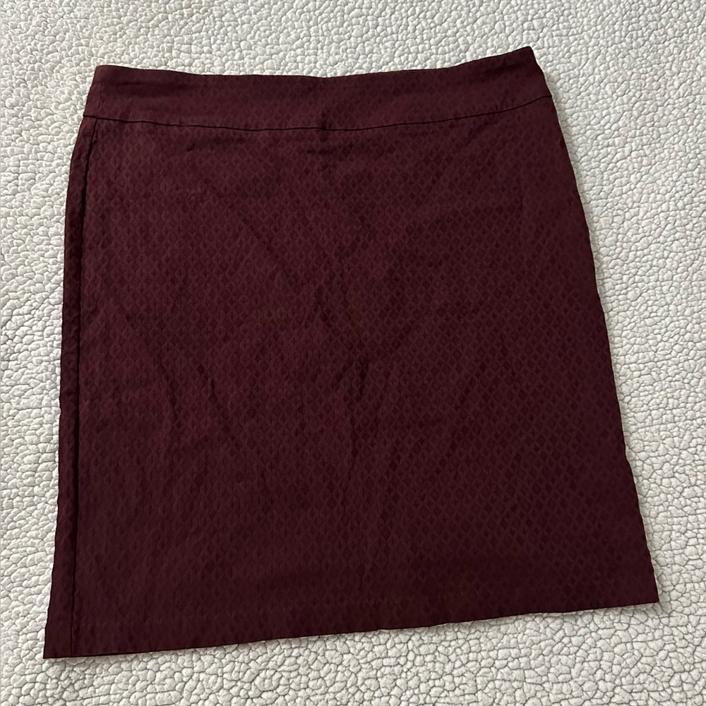 Soho Deep Burgundy Pencil Skirt